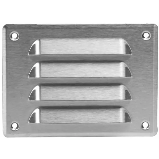Kratka wentylacyjna metalowa prostokątna 140 x 105 mm stal nierdzewna - MR14105i