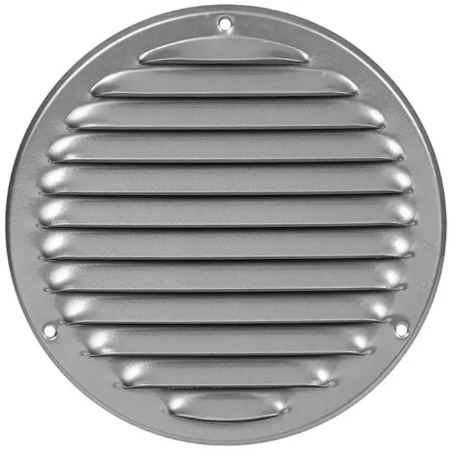 Kratka wentylacyjna metalowa okrągła Ø160 mm szara - MR160P