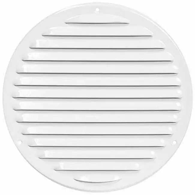 Kratka wentylacyjna metalowa okrągła Ø 200mm biała - MR200