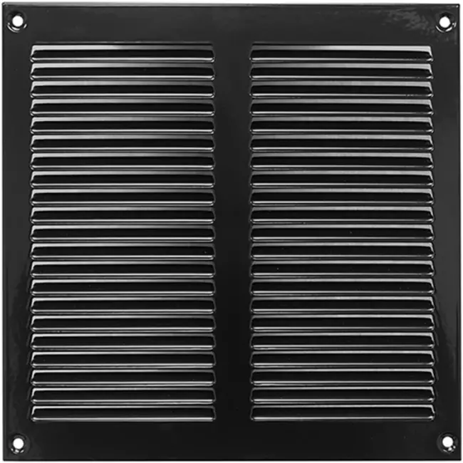Kratka metalowa 200x200mm czarna - MR2020M