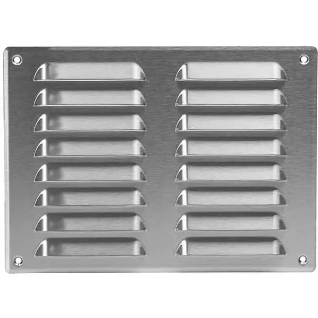 Kratka wentylacyjna metalowa prostokątna 260 x 190 mm stal nierdzewna - MR2619i