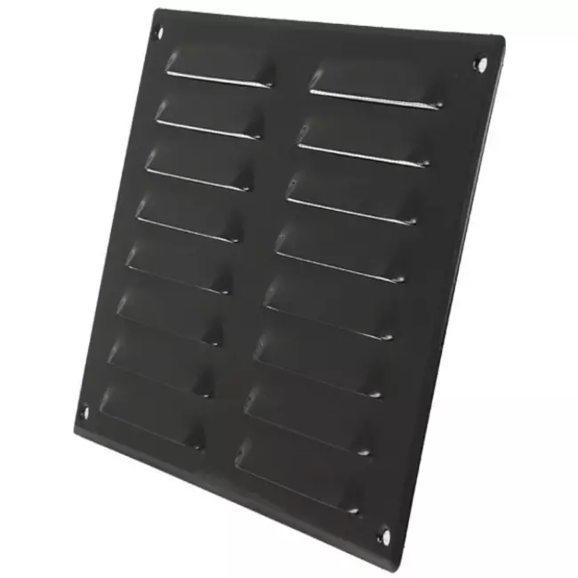 Kratka wentylacyjna metalowa prostokątna 260 x 190 mm czarna - MR2619M
