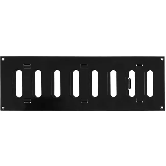 Regulowany metalowy nawiewnik liniowy 300x100 czarny - MR3010RM