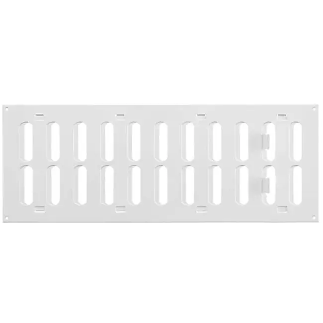 Kratka metalowa regulowana 400x150mm biała - MR4015R