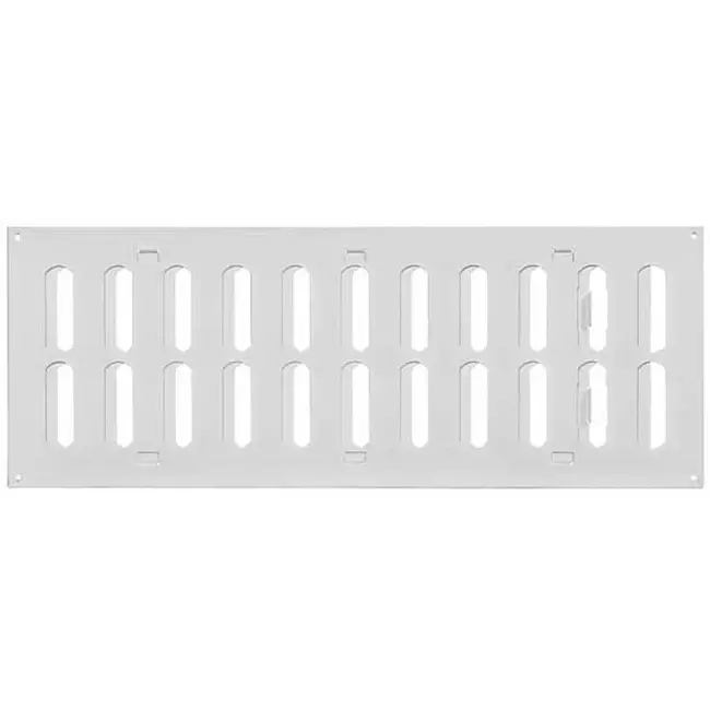 Kratka metalowa regulowana 400x150mm biała - MR4015R