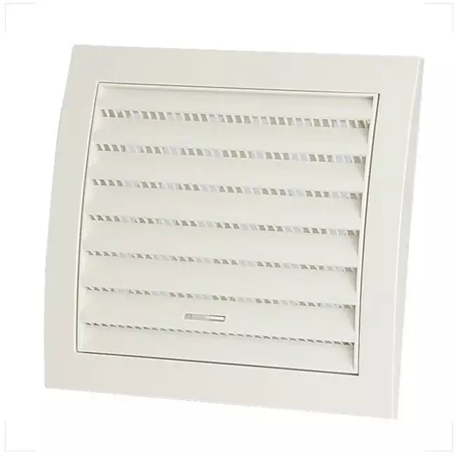 Kratka ścienna regulowana 150x150 biała - N10R