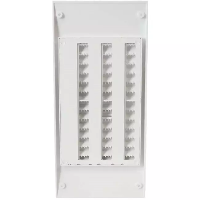 Kratka ścienna regulowana 300x140 mm biała - N30R
