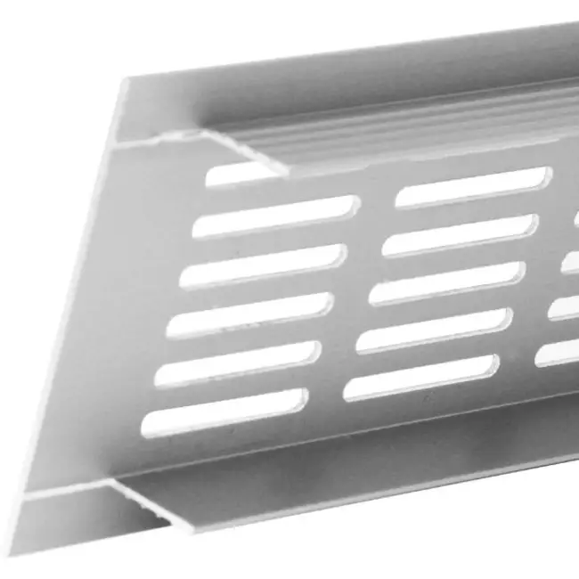 Listwa przypodłogowa aluminiowa - srebrna L=400mm x H=100mm -RA1040S
