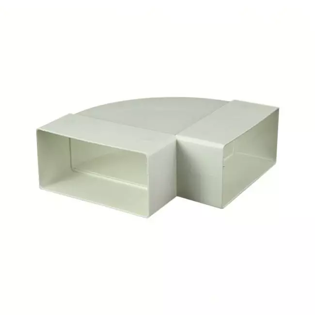 Łuk prostokątny plastikowy poziomy 90° 110 x 55 mm - KLH