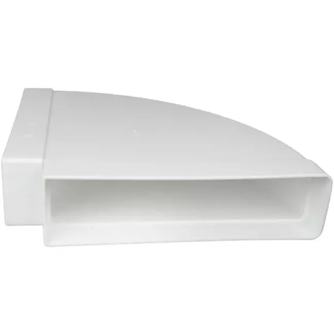 Łuk prostokątny plastikowy poziomy 90° 220 x 55 mm - KLH25-90