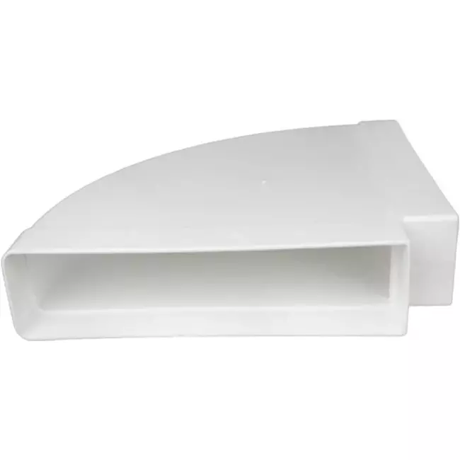 Łuk prostokątny plastikowy poziomy 90° 220 x 55 mm - KLH25-90