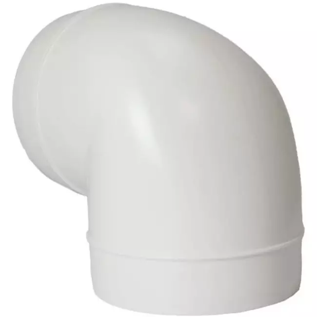 Okrągła plastikowa 90 ° kolano średnica : 150 mm AL150-90