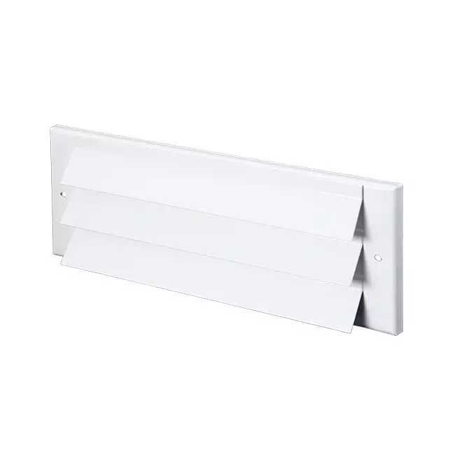 Zewnętrzna kratka ścienna natynkowa 300mm x 100mm BIAŁA