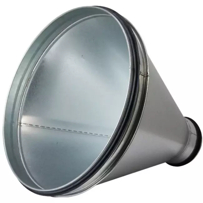 Redukcja od Ø 315 mm do Ø 250 mm do przewodu spiralnego
