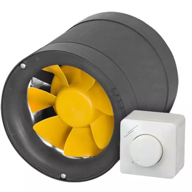 Wentylator kanałowy Ruck® Etamaster z silnikiem EC - 220 m³/h -Ř 125 mm + regulator PWM