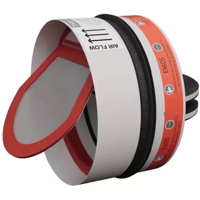 Brandklep rond 160 rook- en brandwerend (vlinderklep) SC60-COSMO-160