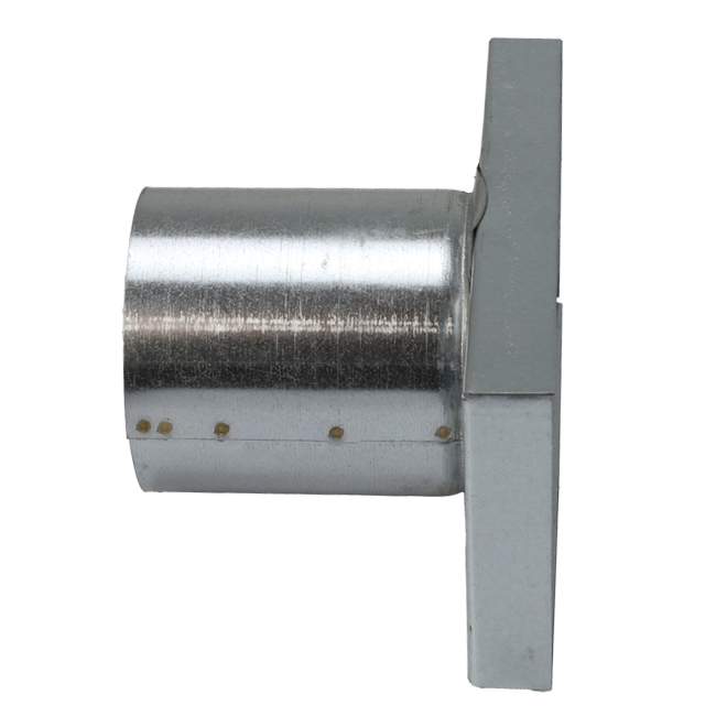Pokrywa 220x80 mm z przyłączem o średnicy 80 mm do rury spalinowej