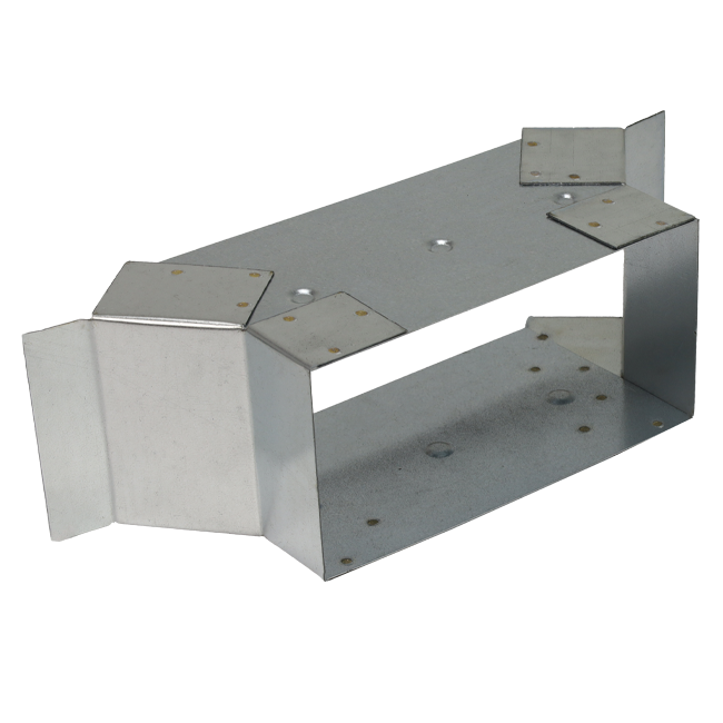 Przyłącze boczne 220x80 mm dla rury spalinowej