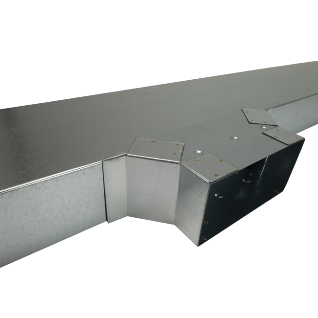 Przyłącze boczne 220x80 mm dla rury spalinowej
