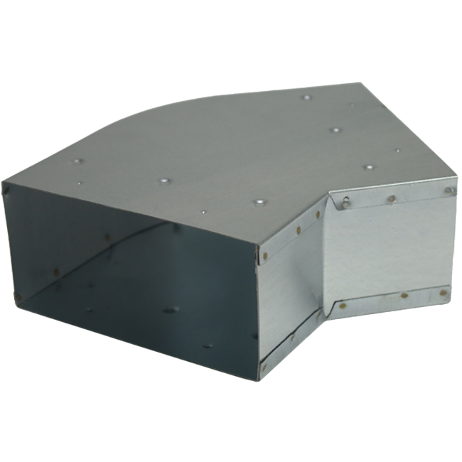 Kolanko 45 stopni 220x80 mm poziome do przewodów