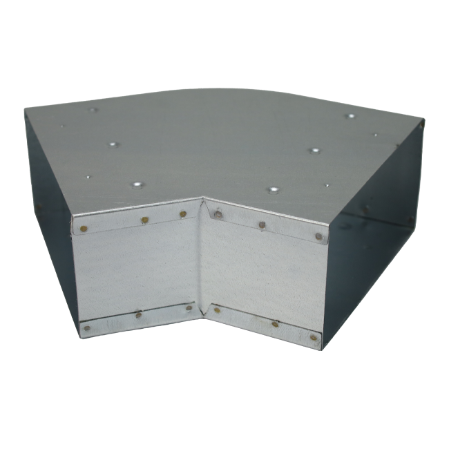 Kolanko 45 stopni 220x80 mm poziome do przewodów