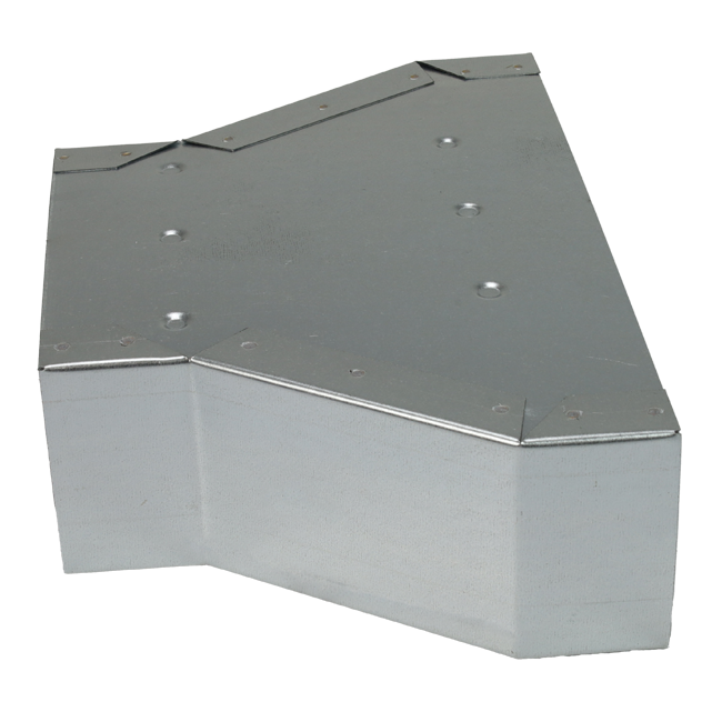Redukcja 300 x 80 mm na 220 x 80 mm do galwanizowanego kanału prostokątnego