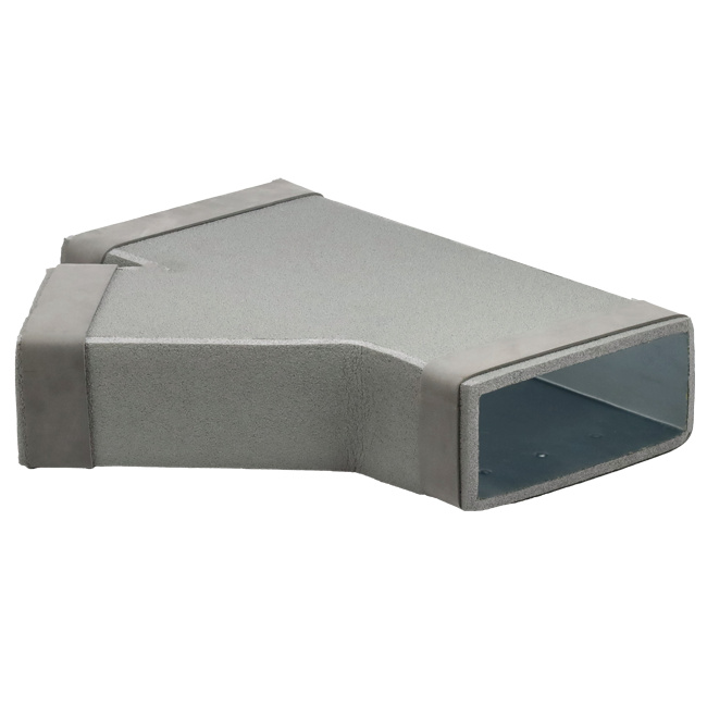 Trójnik Thermoduct 45 stopni 220x80 - 170x80 do kanałów wentylacyjnych