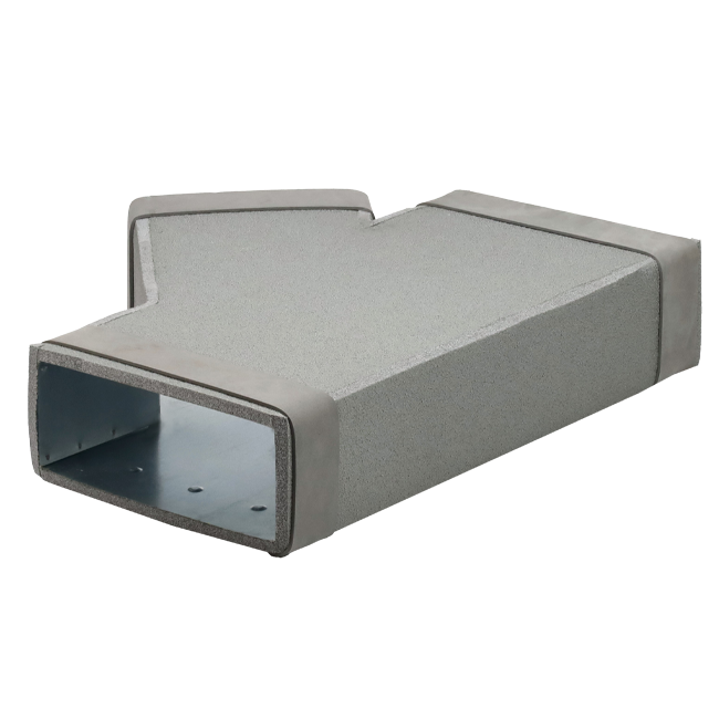 Trójnik Thermoduct 45 stopni 220x80 - 170x80 do kanałów wentylacyjnych