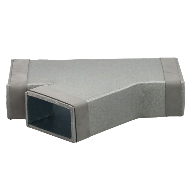 Trójnik Thermoduct 45 stopni 220x80 - 170x80 do kanałów wentylacyjnych