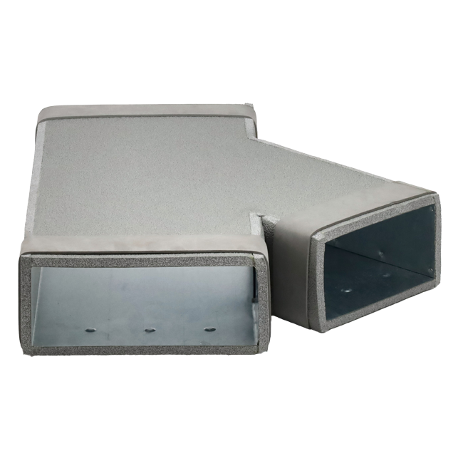 Trójnik Thermoduct 45 stopni 220x80 - 170x80 do kanałów wentylacyjnych