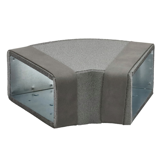 Kolanko Thermoduct 45 stopni 170x80 poziome do kanałów wentylacyjnych