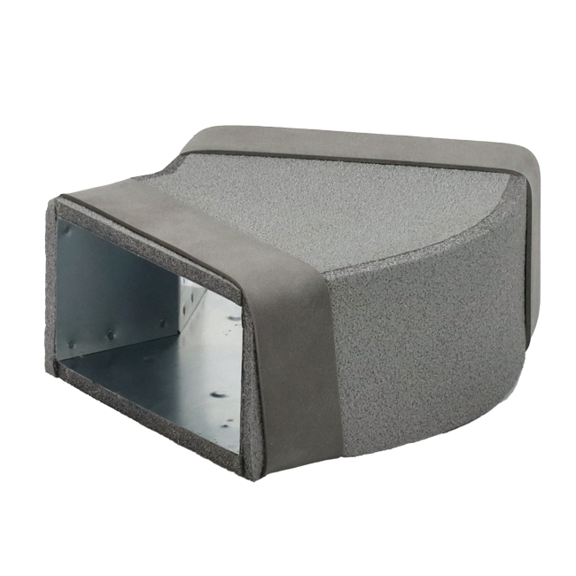 Przegroda Thermoduct 45 stopnie 220x80 mm poziomy