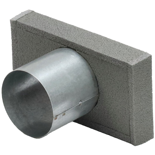 Pokrywa końcowa termoprzewodu 220x80 mm ze średnicą przyłącza 80 mm