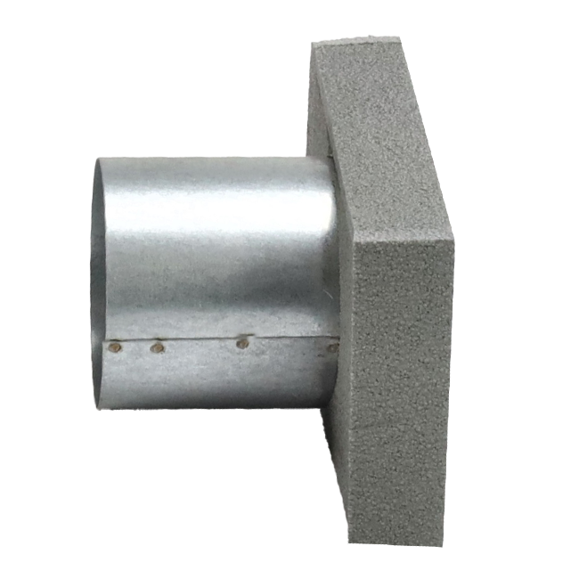 Pokrywa końcowa termoprzewodu 220x80 mm ze średnicą przyłącza 80 mm