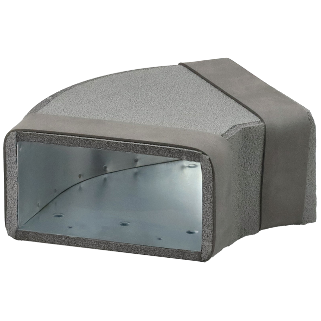 Przegroda Thermoduct 45 stopnie 300x80 mm poziomy