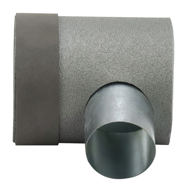 Średnica przegrody Thermoduct 125mm H=80 mm tylko z otworem do drążenia tuneli