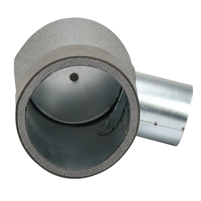 Średnica przegrody Thermoduct 125mm H=80 mm tylko z otworem do drążenia tuneli