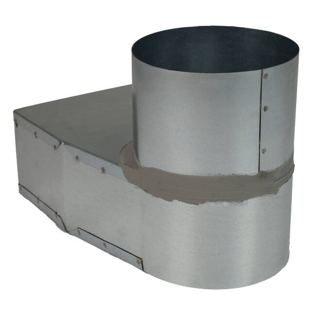 Kątownik rurowy 220x80 mm do średnicy 160 mm do kanałów