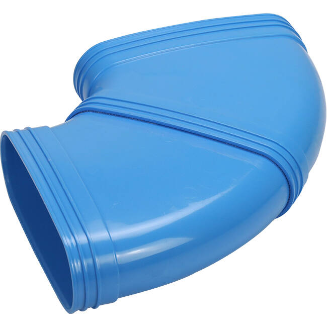 Wavin Ventiza Kolano 90 stopnie PVC owalne 235x80 mm poziome M/M