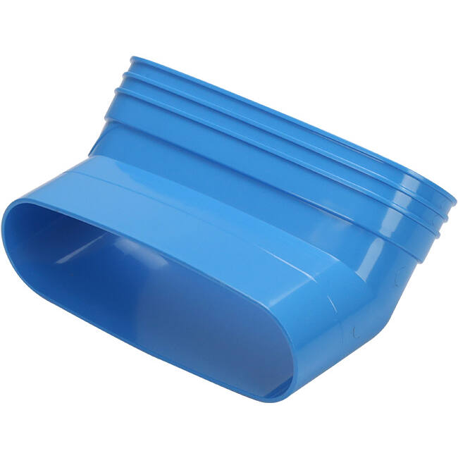 Wavin Ventiza Kolano 45 stopnie PVC owalne 235x80 mm pionowy M/S