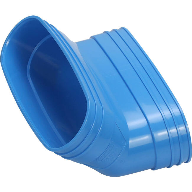 Wavin Ventiza Kolano 45 stopnie PVC owalne 235x80 mm w pionie M/M
