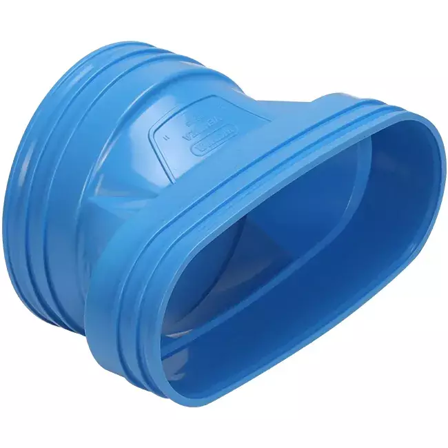 Wavin Ventiza Przejście PVC owalne 195x80 mm do 125 mm M/M