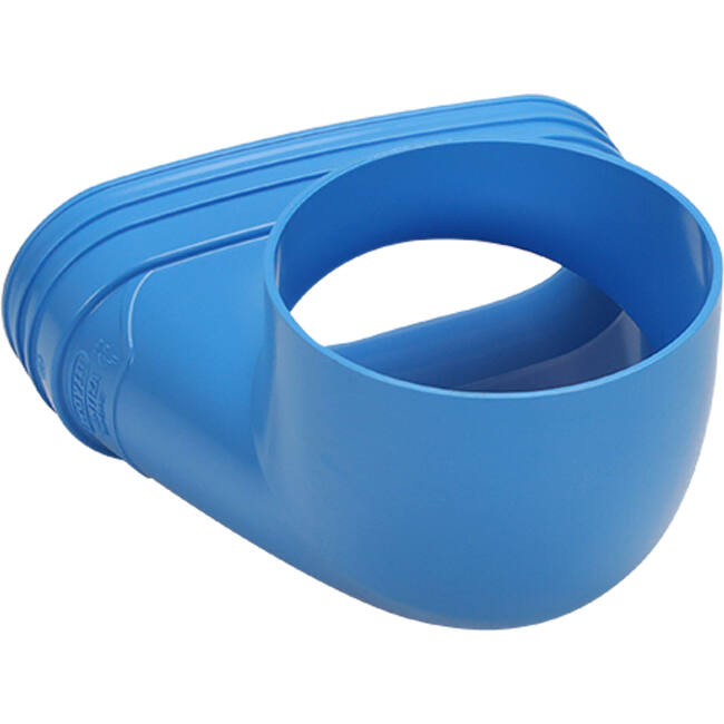 Wavin Ventiza Końcówka 90 stopnie PVC owalna 235x80x100 mm według średnicy 160 mm M/M