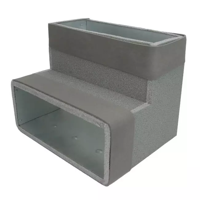 Kolanko Thermoduct 90 stopni 170x80 pionowe do kanałów wentylacyjnych