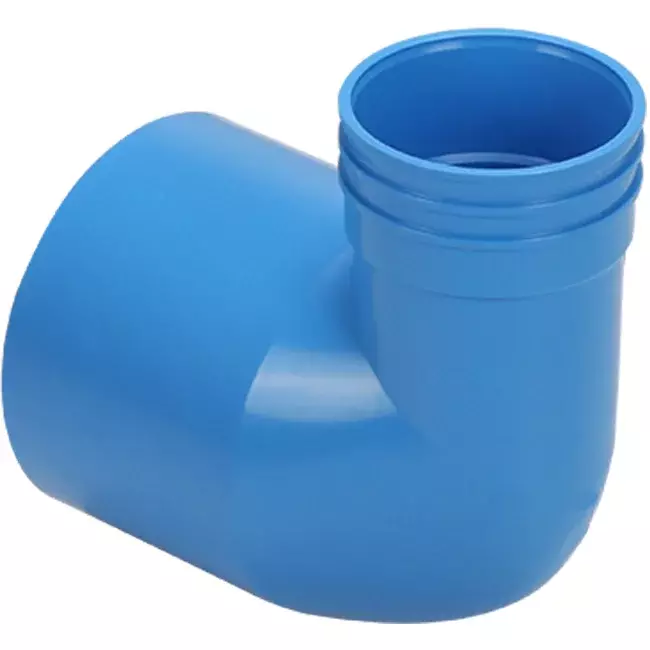 Wavin Ventiza końcówka 90 stopnie PVC okrągła 125x80x50 mm M/M
