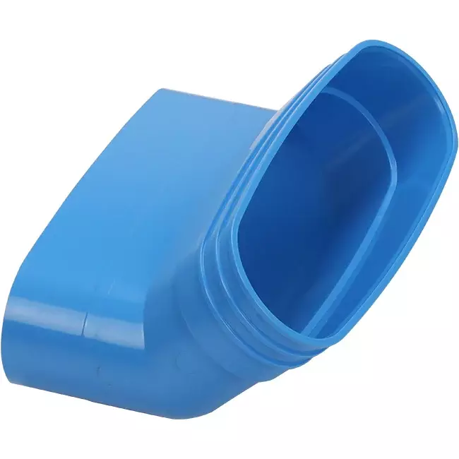 Wavin Ventiza Kolano 45 stopnie PVC owalne 195x80 mm pionowe M/S