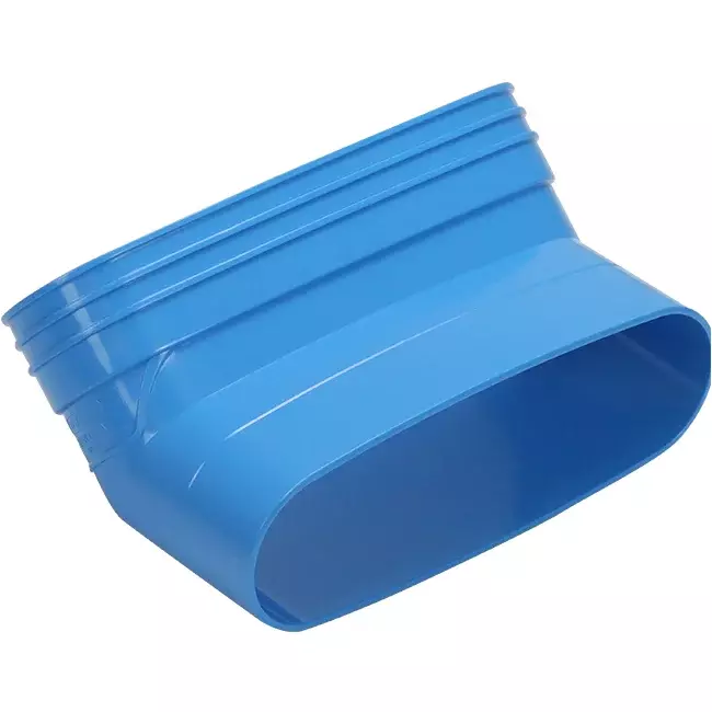 Wavin Ventiza Kolano 45 stopnie PVC owalne 195x80 mm pionowe M/S