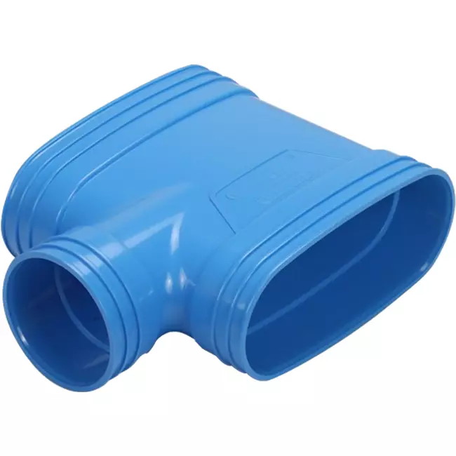 Wavin Ventiza T-stuk PVC owal 195x80 mm M/M/M