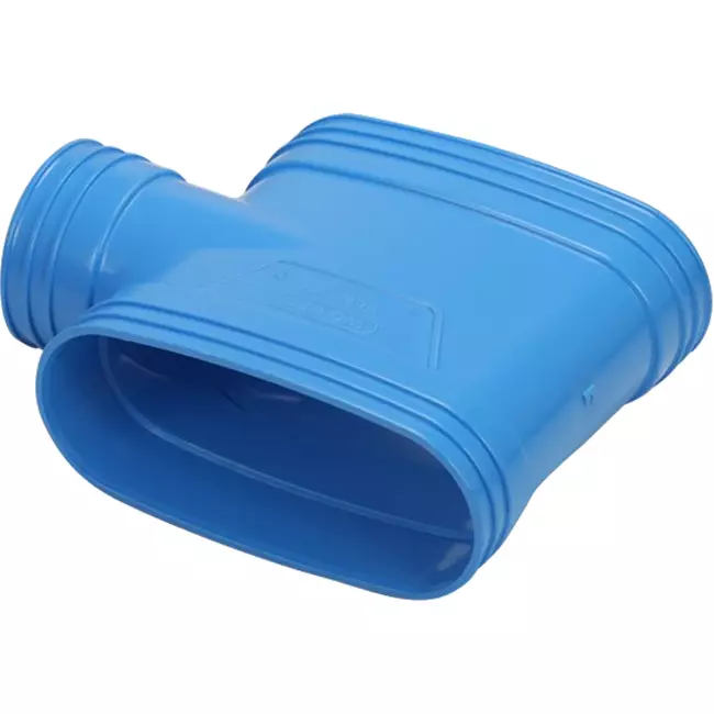 Wavin Ventiza T-stuk PVC owal 195x80 mm M/M/M