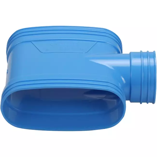 Wavin Ventiza T-stuk PVC owal 195x80 mm M/M/M